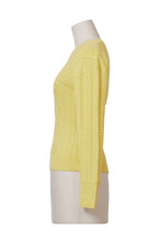 Load image into Gallery viewer, Cashmere Cable Knit Layered top | Citrine