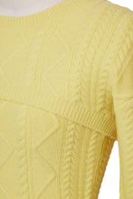 画像をギャラリービューアに読み込む, Cashmere Cable Knit Layered top | Marrygold