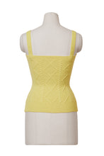 Load image into Gallery viewer, Cashmere Cable Knit Layered top | Citrine