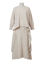 Load image into Gallery viewer, Cashmere Cable Knit Back Ribbon Top | Marrygold