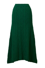 Load image into Gallery viewer, Cashmere Cable Knit Skirt | Pearl