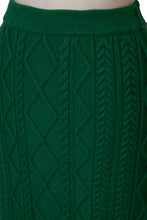 Load image into Gallery viewer, Cashmere Cable Knit Skirt | Sahara