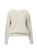 画像をギャラリービューアに読み込む, Eco Cashmere Back Open knit Top | Pearl