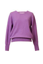 画像をギャラリービューアに読み込む, Eco Cashmere Back Open knit Top | Lilac