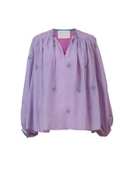 画像をギャラリービューアに読み込む, Embroidery Kaftan Blouse | Lilac