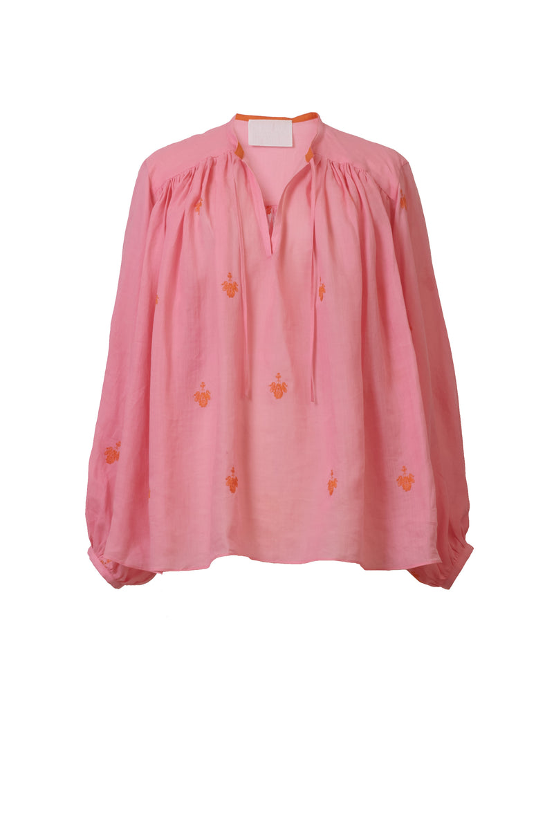 MYLAN マイランブラウスEmbroidery Kaftan Blouse Embroidery Kaftan Blouse | Shell White – MYLAN ONLINE SHOP