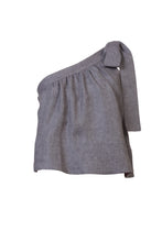 画像をギャラリービューアに読み込む, One Shoulder Ribbon Tops | Stone