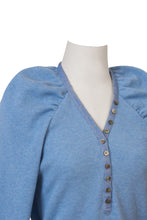 Load image into Gallery viewer, Organic Cotton Thermal Volume Sleeve Top | Cherryblossom