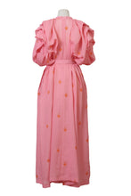 Load image into Gallery viewer, Embroidery Volume Sleeve Maxi Dress | Shell White