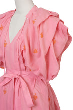 Load image into Gallery viewer, Embroidery Volume Sleeve Maxi Dress | Lilac