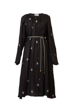 Load image into Gallery viewer, Embroidery Neck Gathered Dress | Stone