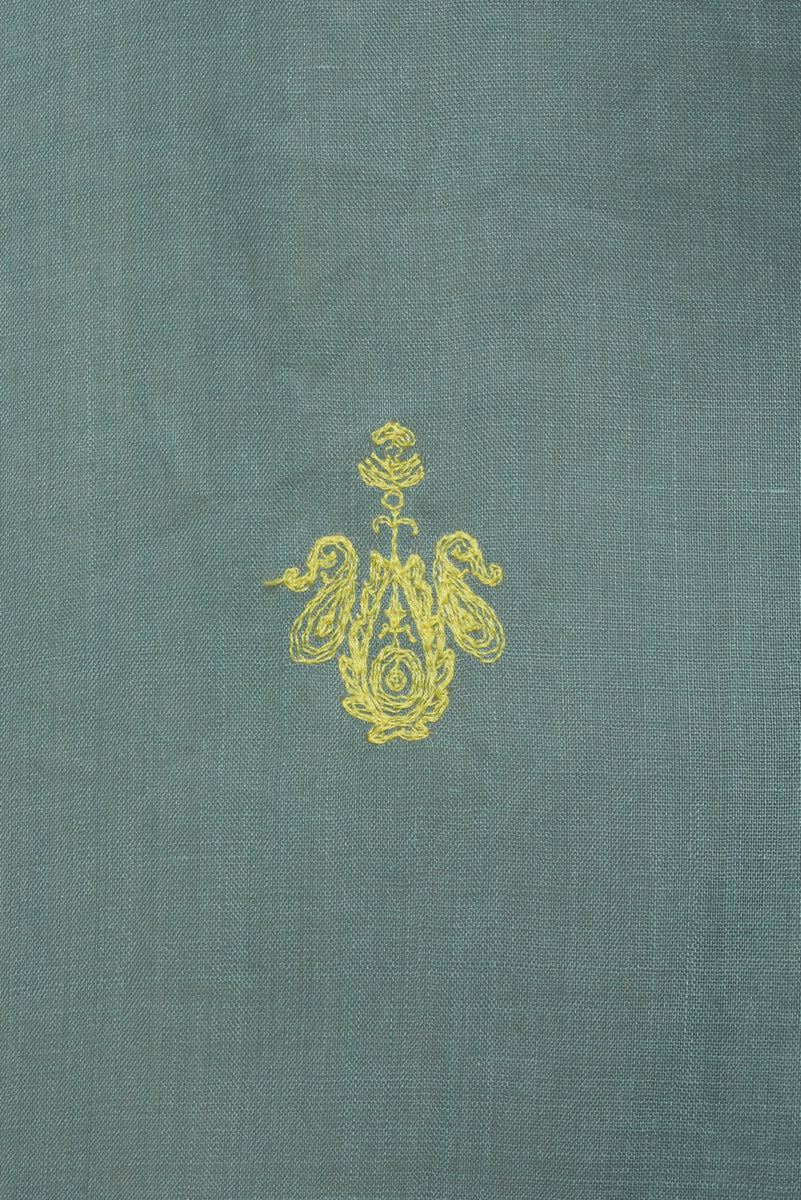 Embroidery Neck Gathered Dress | Olive – MYLAN ONLINE SHOP