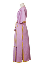 Load image into Gallery viewer, Side Button Robe Dress | Indigo