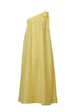 Load image into Gallery viewer, One Shoulder Ribbon Dress | Citrine