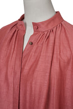 Load image into Gallery viewer, Volume Sleeve Shirt Dress | Coral