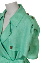 画像をギャラリービューアに読み込む, Trench Coat Dress | Peacock Green