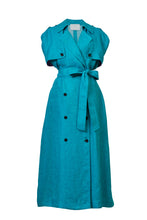 画像をギャラリービューアに読み込む, Trench Coat Dress | Peacock Green