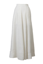 Load image into Gallery viewer, Hi Waist Flare Maxi Skirt | Shell White