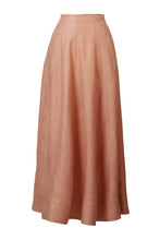 Load image into Gallery viewer, Hi Waist Flare Maxi Skirt | Terracota