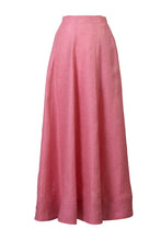 Load image into Gallery viewer, Hi Waist Flare Maxi Skirt | Coral