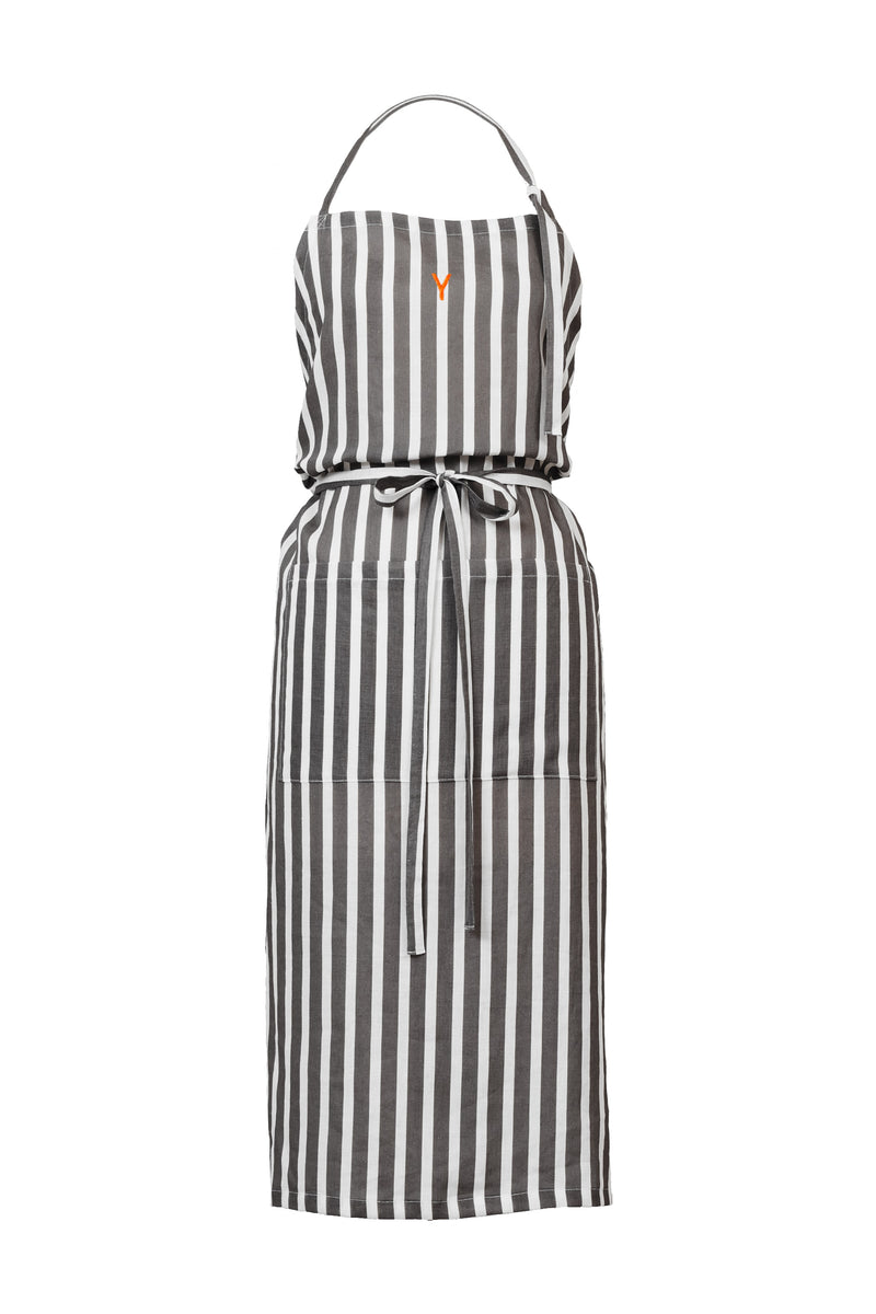 Stripe Apron | Stone – MYLAN ONLINE SHOP