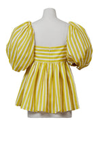 画像をギャラリービューアに読み込む, Stripe 2 Way Sleeve Blouse | Fuchsia