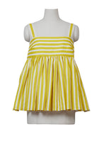 画像をギャラリービューアに読み込む, Stripe 2 Way Sleeve Blouse | Citrine