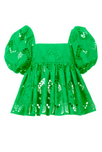 画像をギャラリービューアに読み込む, 2 Way Sleeve Lace Blouse | Emerald