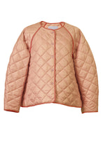 画像をギャラリービューアに読み込む, A Line Quilted Jacket | Nude