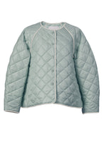 画像をギャラリービューアに読み込む, A Line Quilted Jacket | Sage