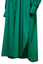 画像をギャラリービューアに読み込む, Volume Sleeve Ruffle Shirt Dress | Fusha Pink