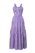 Load image into Gallery viewer, Stripe Back Ribbon Tiered Dresss | Lilac