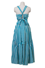 Load image into Gallery viewer, Stripe Back Ribbon Tierred Dresss | Stone