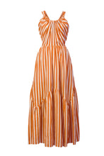 Load image into Gallery viewer, Stripe Back Ribbon Tierred Dresss | Sunshine