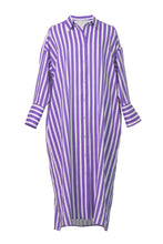 Load image into Gallery viewer, Stripe Shirt Dress | Lilac
