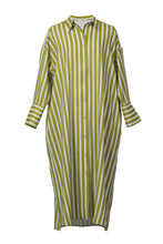 Load image into Gallery viewer, Stripe Shirt Dress | Sage