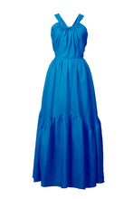 画像をギャラリービューアに読み込む, Back Ribbon Tiered Dress | Sky