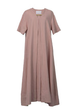 画像をギャラリービューアに読み込む, V neck Tack Dress | Terracotta