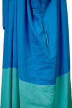 画像をギャラリービューアに読み込む, 2 Tone Colored Off Shoulder Dress | Sea Blue Leaf