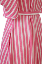 Load image into Gallery viewer, Stripe Volume Sleeve Dress | Stone