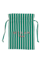 画像をギャラリービューアに読み込む, Stripe Drawstring Bag | Forest Green