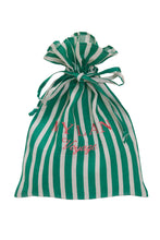 画像をギャラリービューアに読み込む, Stripe Drawstring Bag | Forest Green