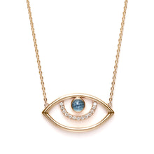 画像をギャラリービューアに読み込む, Surya.Eye.Necklace | London Blue Topaz