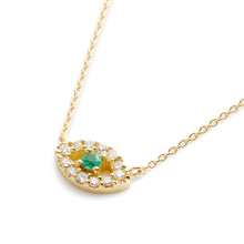画像をギャラリービューアに読み込む, Surya Eye Petit Necklace | Emerald