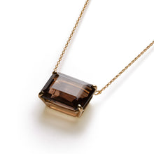 画像をギャラリービューアに読み込む, Square Necklace | Smoky Quartz