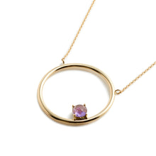 画像をギャラリービューアに読み込む, Sacred Geometry Circle Necklace | Amethyst