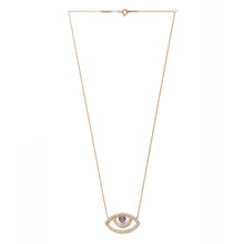 画像をギャラリービューアに読み込む, Surya Eye Diamond Necklace | Amethyst