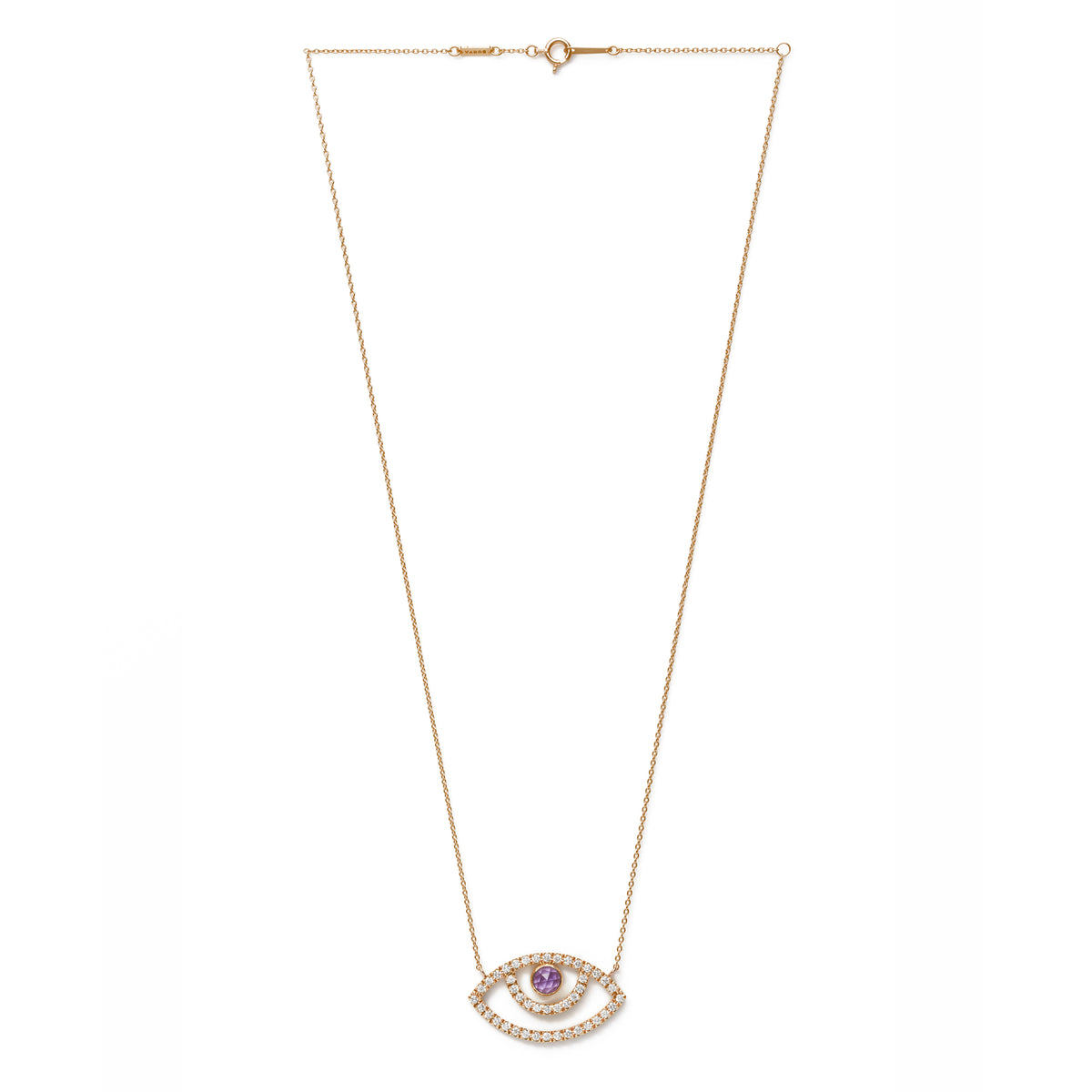 Surya Eye Diamond Necklace | Amethyst – MYLAN ONLINE SHOP