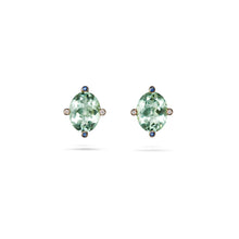 画像をギャラリービューアに読み込む, Cosmo Oval Earrings | Green Amethyst