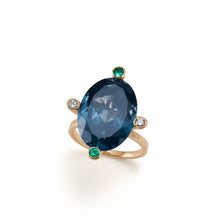 画像をギャラリービューアに読み込む, Cosmo Oval Ring | London Blue Topaz
